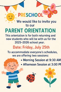Parent Orientation